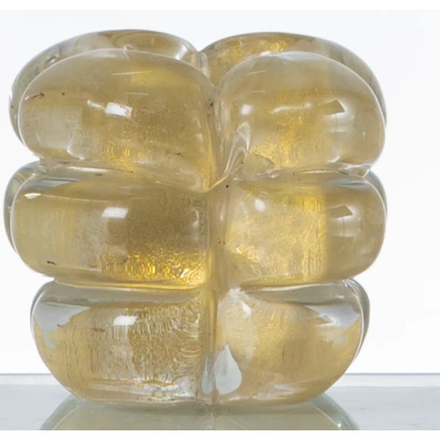 A refined and rare Murano glass candlestick designed by Ercole Barovier and produced by Barovier & Toso in Italy around...