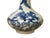 4.5" Chinese Blue White Scenery Flower Graphic Small Porcelain Art Vase For Sale - Image 12 of 12
