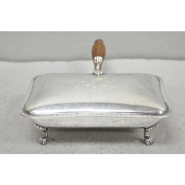 Sheffield Vintage Sheffield English Victorian Silver Plated Silent Butler Crumb Catcher For Sale - Image 4 of 14