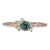 Alexandrite Ring With Earth-Mined Diamond Accents: Solid 14k Gold, Round, Size 6.75 For Sale