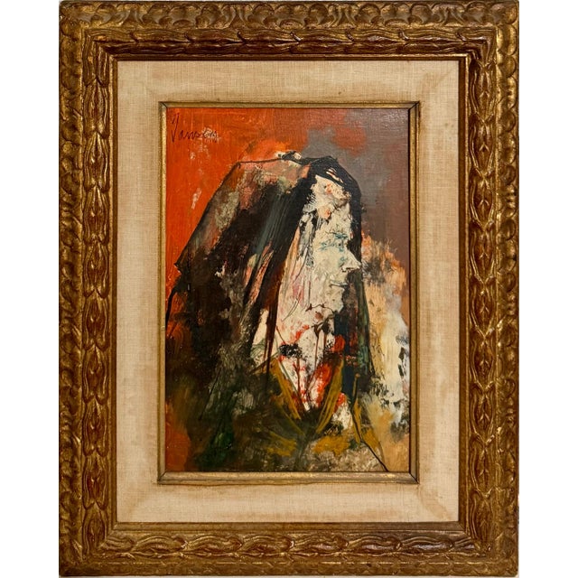 Jean Jansem, Oil Painting Woman Portrait French Armenian Modernist Jean Jansem Ecole De Paris For Sale In Miami - Image 6 of 7