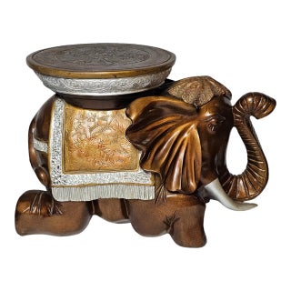 Bronze Elephant Stool For Sale