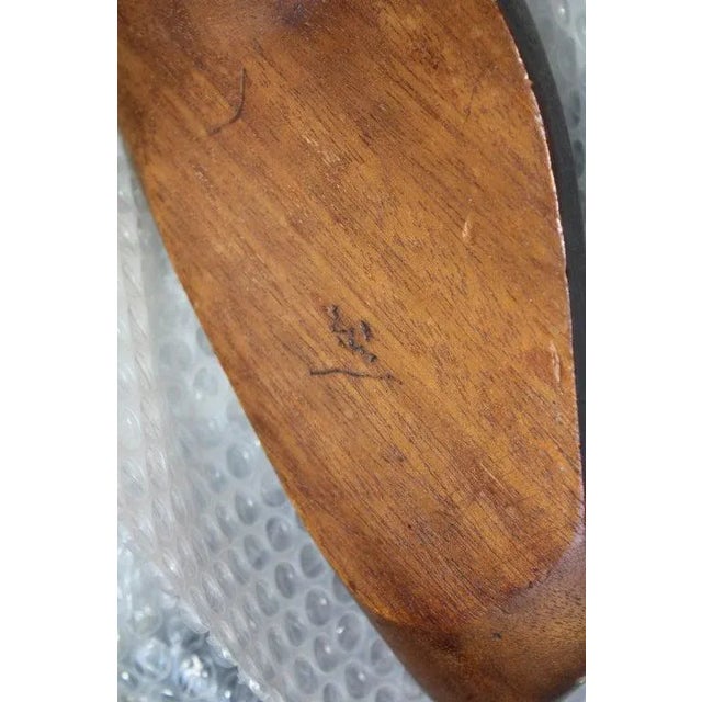 Brown Pivoting Carved Wood Gull on Marble Base For Sale - Image 8 of 11