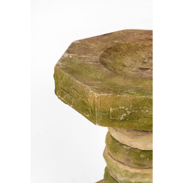 Stone English Victorian Sectional Birdbath For Sale - Image 7 of 9