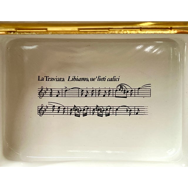 1980s Cartier Opera Collection Limited Edition (86/250) Enamel Copper Trinket Box La Traviata For Sale - Image 12 of 15