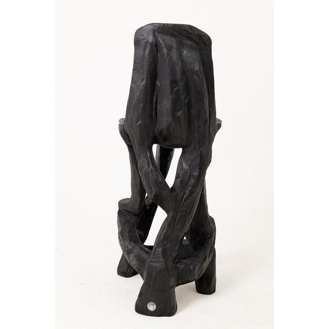 Sculptural Bar Chair in Wood by Logniture For Sale - Image 10 of 16