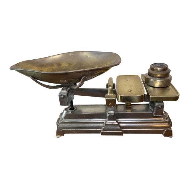 Antique Iron and Copper Balance Scales For Sale