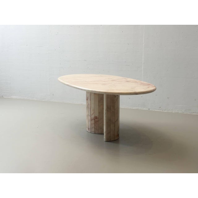 Vintage Italian Rose Quartz Dining Table, 1980s For Sale - Image 13 of 18