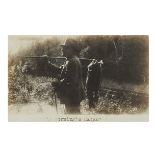 Vintage Fishing Photograph For Sale