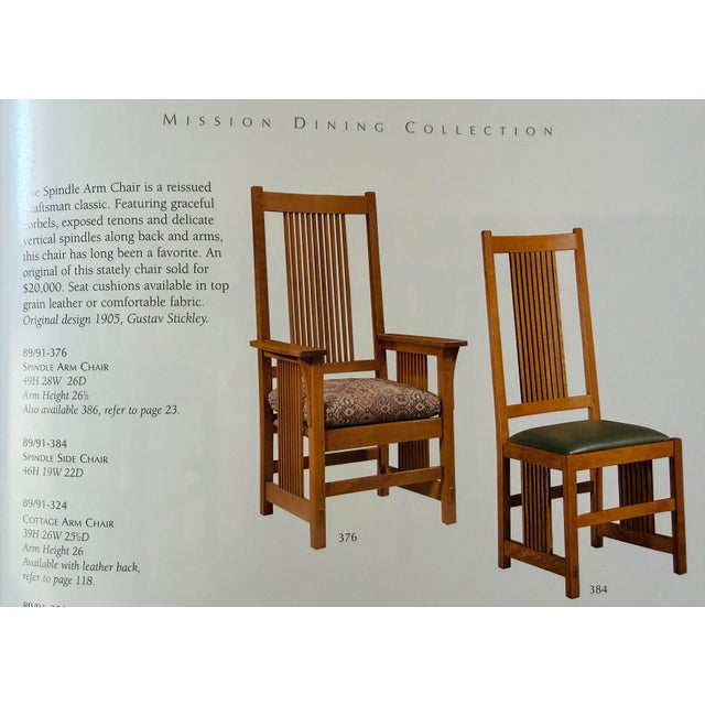Wood Vintage Stickley Mission Oak Dining Room Set (7 Pieces) in Littleton, Co For Sale - Image 7 of 8