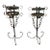 Pair of 19th Century Wrought Iron Wall-Mounted Plant Holders or Torchères For Sale