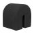 Black Curved Pouf by Kristina Dam Studio For Sale - Image 4 of 4