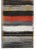 A fantastic mid-20th century Turkish Konya Kilim runner with alternating crimson, orange, black, white, and gray stripes...