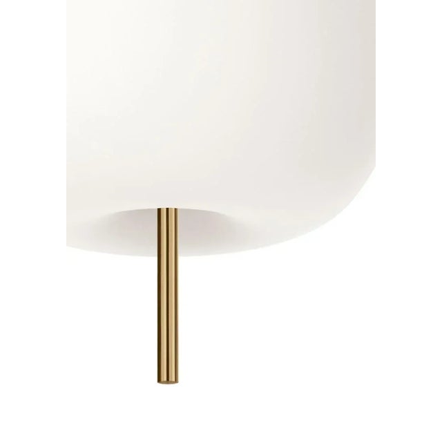 Not Yet Made - Made To Order Small 'Kushi' Opaline Glass and Brass Suspension Lamp for Kdln For Sale - Image 5 of 13
