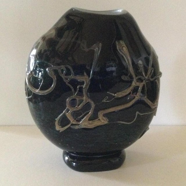 Glass Paste Vase by Florea Silviu For Sale - Image 6 of 6