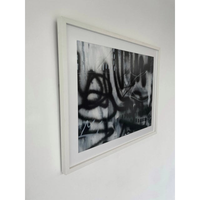 "Downtown 2" Contemporary Original Abstract Mixed-Media Painting by Jakki Jandrell, Framed For Sale In Los Angeles - Image 6 of 12