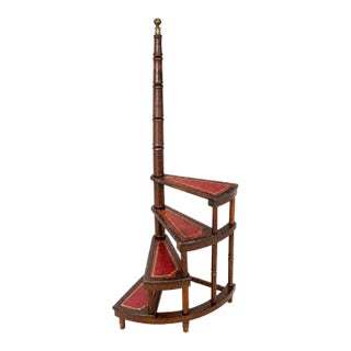 Antique Spiral Library Steps For Sale