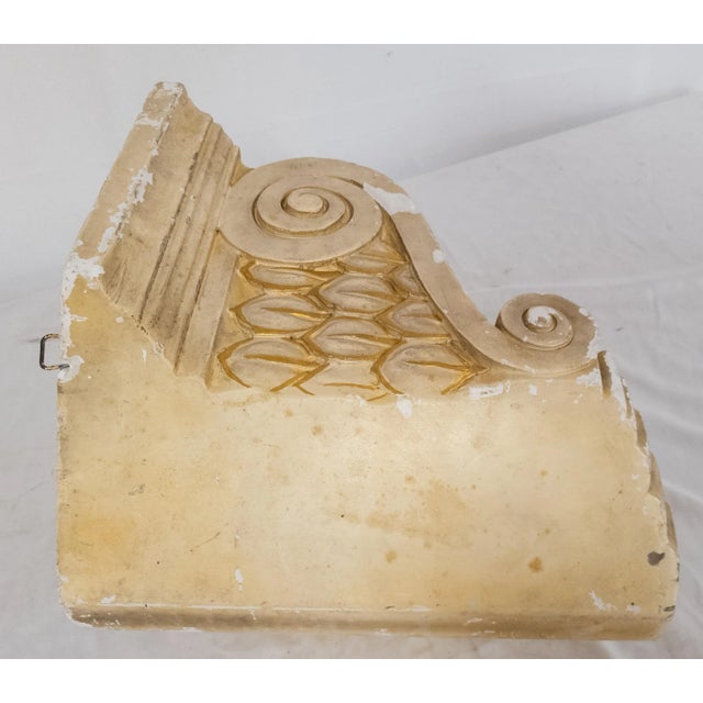 20th Century Decorative Neoclassical Plaster Corbel or Corner Shelf For Sale - Image 10 of 13