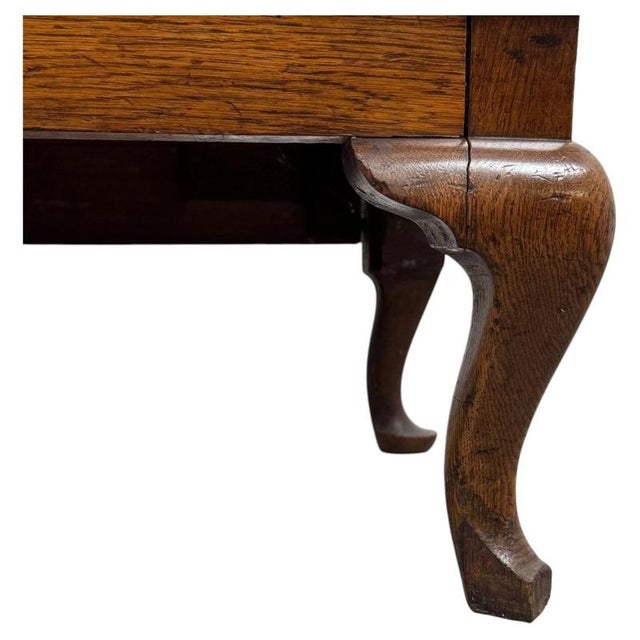 Brown Early 20th Century English Oak Sideboard For Sale - Image 8 of 14