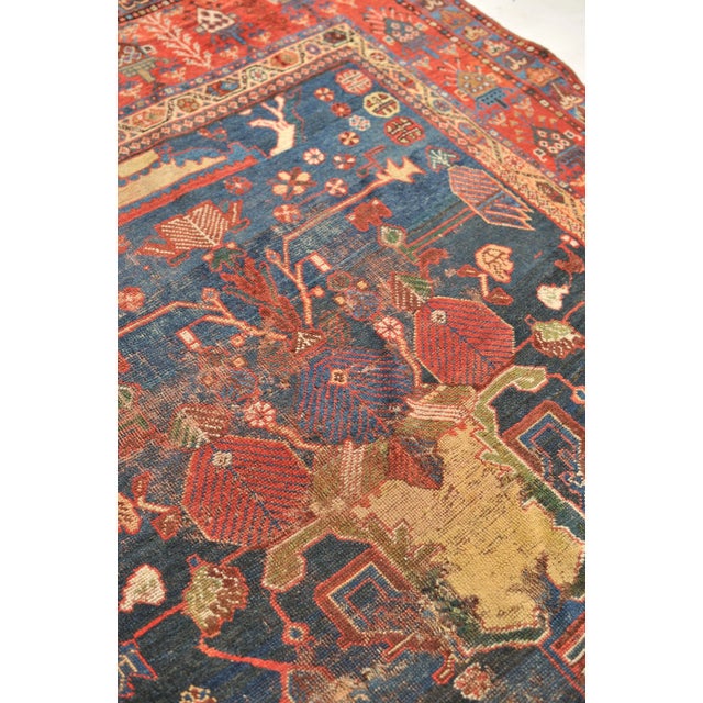 Antique European Sized Kalleh Kurdish Tribal Rug 7 x 12.7 For Sale - Image 10 of 13