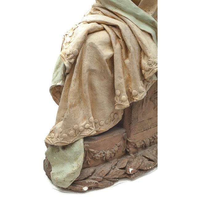 Adelaïde Maeterlinck-Lefebvre, Virgin and Child, 1890s, Plaster For Sale - Image 14 of 18