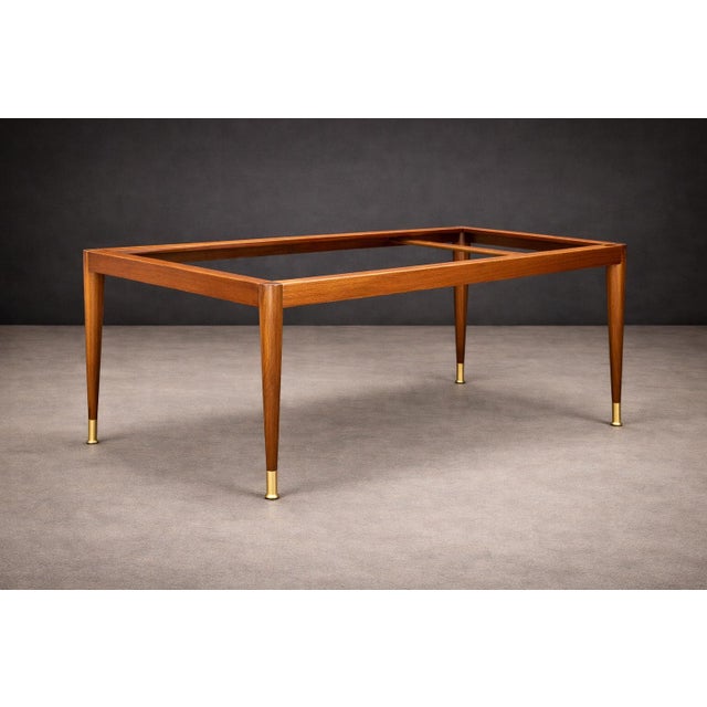 Extendable Brazilian Modern Dining Table in Caviúna Wood by Giuseppe Scapinelli, 1950s For Sale - Image 10 of 12