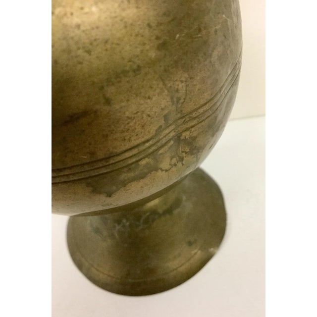 Antique Brass Dual Use Candleholder For Sale - Image 10 of 11