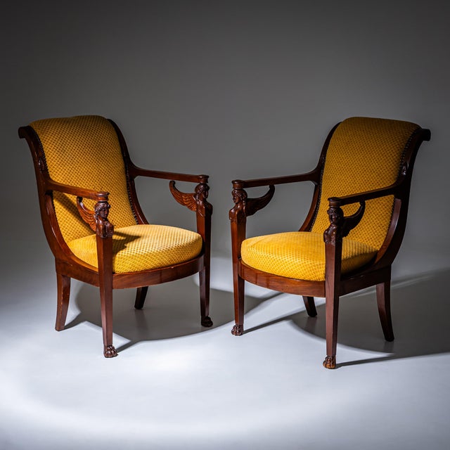 Empire Seating Suite from Henri Jacob, France, 1800s, Set of 5 For Sale - Image 4 of 18