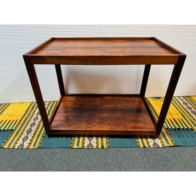 Rosewood Bi-Level Trolley, Vintage For Sale - Image 4 of 14