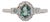 Alexandrite Ring With Natural Diamonds Accents: Solid 14k White Gold, Size 6.75 For Sale