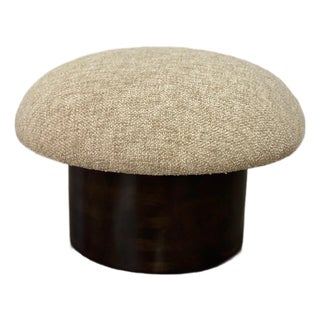 Made to Order “Miel” Model Mushroom- In Walnut and Beige For Sale