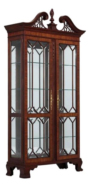 Henkel Harris Mahogany Chippendale Style Display Cabinet