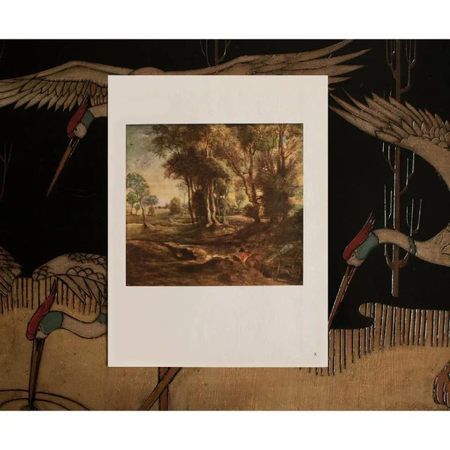 1940s 1944 After Rubens "The Trolley", Cottage Style First Edition Parisian Photogravure For Sale - Image 5 of 8