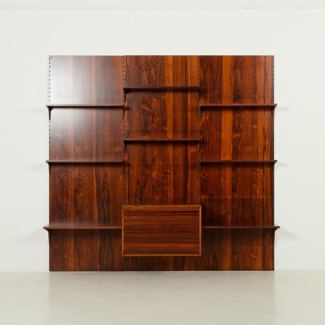 Rosewood Wall Unit with Back Panels by Poul Cadovius for Cado, Denmark, 1960s For Sale - Image 15 of 15