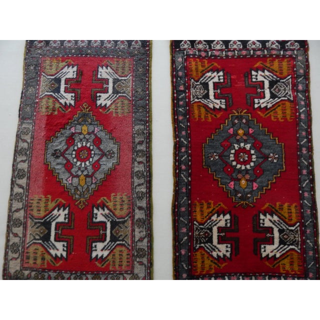 Small Turkish Runner 21'' X 41'' - a Pair For Sale In Philadelphia - Image 6 of 9