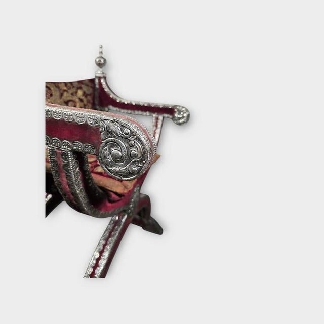 Mexican Colonial Silver Armchairs, 1750s, Set of 2 For Sale - Image 6 of 17