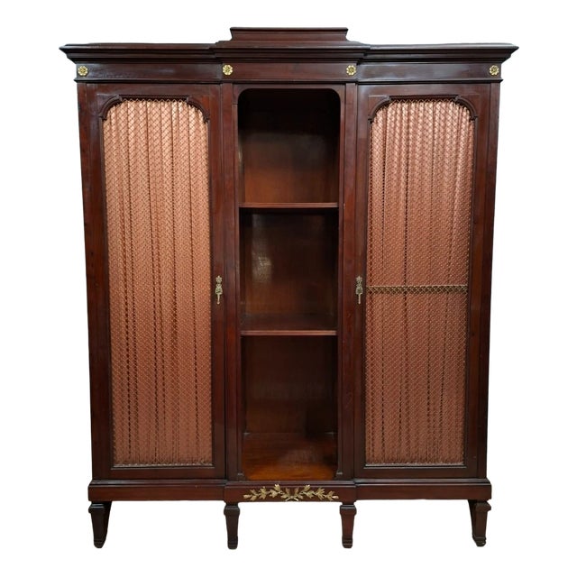Louis XVI Style Bookcase in Mahogany, Paris, France For Sale