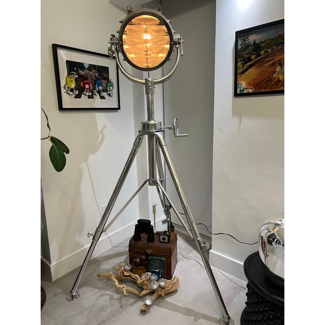 Restoration Hardware Nautical Royal Master Search Light Floor Lamp