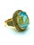 English Bochic "Orient" Vintage Multi Citrine & Blue Topaz Ring Set 18K & Silver For Sale - Image 3 of 10