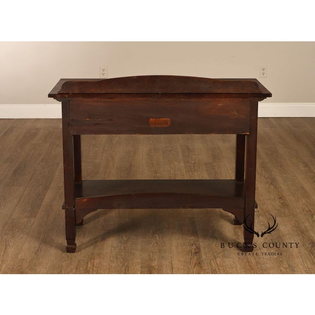 Brown Antique Mission Oak Server Sideboard For Sale - Image 8 of 18