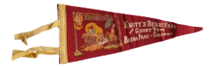 Vintage Knott's Berry Farm California Felt Flag