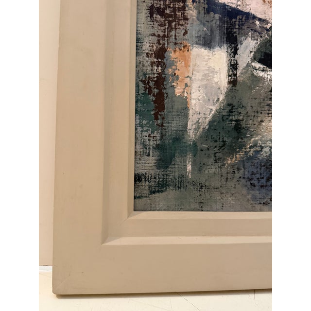 1950s Matthew Whippman “Beton Piramide” Abstract Geometric Painting, Signed 1956, Pretoria Art Museum Provenance For Sale - Image 5 of 9