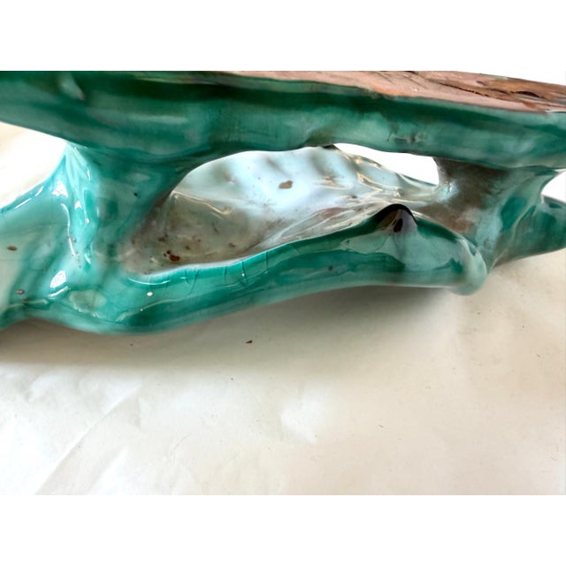 Handcrafted Teal Enameled Door Handles by Gabbianelli, 1950s, Set of 2 For Sale - Image 15 of 18