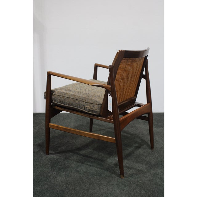 1950s Cane Back Lounge Chair by Ib Koford Larsen for Selig For Sale In Los Angeles - Image 6 of 12