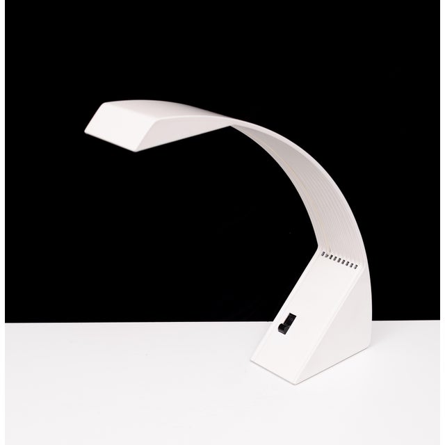 Metal Minimalist Postmodern Arcobalena Table Lamp by Marco Zotta, Italy, 1980s For Sale - Image 7 of 14