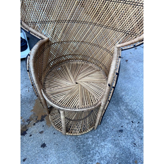 1970s Vintage Peacock Chairs- a Pair For Sale - Image 10 of 12