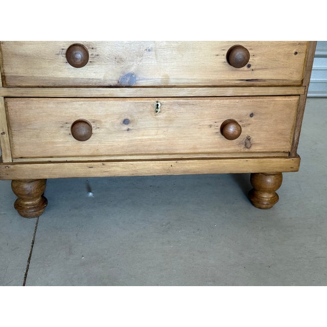 Antique Pine Two Over Two Drawers - Chest of Drawers From England For Sale - Image 10 of 18