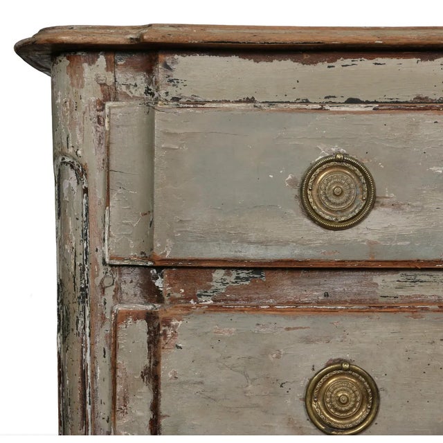 A Charming Painted Louis XV Style Provencal Chest For Sale - Image 4 of 4