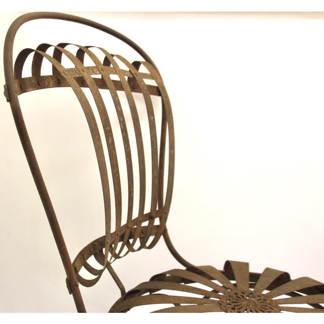 Cast Steel Chairs by Francois Carre, Paris, France, 19th Century, Set of 2 For Sale - Image 17 of 18