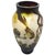 Brown Chinese Peking Cameo Overlay Glass Vase With Bird and Pine Tree Motif, Frosted Art Glass For Sale - Image 8 of 13